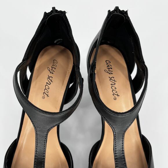 Easy Street Flash Heeled Sandals Black - 8.5M - Picture 6 of 12